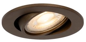 Foco Embutido Inteligente Bronze Escuro Inclinável Incl. Wifi GU10 50mm - Cisco