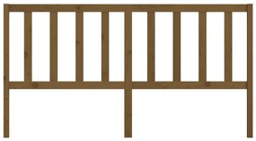 Cabeceira de cama 206x4x100 cm pinho maciço castanho mel