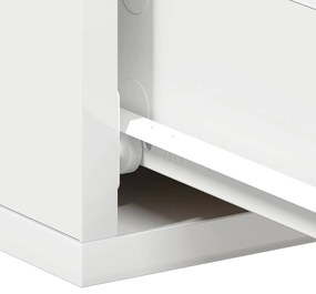 Mesa de cabeceira suspensa 40x30x15 cm derivados madeira branco