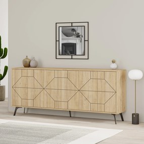 Estante Form – Nogueira e Branco – 90x132x32 cm