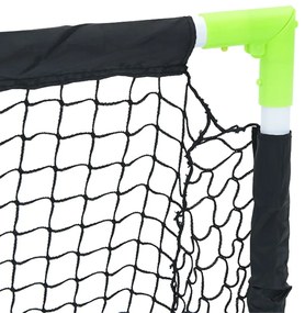 Baliza de futebol infantil dobrável 90x64x64 cm preto