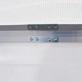 Estufa de Jardim de Policarbonato e Alumínio Estufa de Exterior com Po