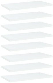 vidaXL Prateleiras para estante 8 pcs 40x20x1,5cm contraplacado branco