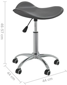 Cadeira de escritório couro artificial cinzento