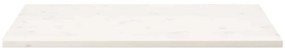 Tampo de mesa retangular 110x55x2,5 cm pinho maciço branco