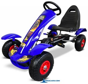 Kart a pedais para crianças F618 Azul