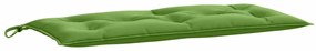 Almofadões banco jardim 2pcs 100x50x7cm mesclado tecido verde