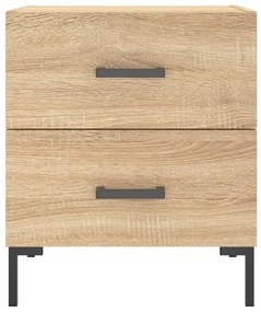 Mesas de cabeceira 2 pcs derivados de madeira carvalho sonoma