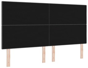 Cabeceira vidaXL Botões Estofada Cinza Escuro 180 cm Tecido
