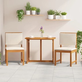 vidaXL Cadeira de Jardim Sem Braços 2 pcs Castanho 50 x 50 x 91cm