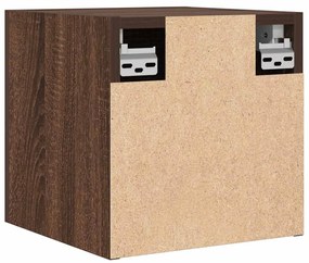 Móveis de TV de parede 4pcs 30,5x30x30 cm cor carvalho castanho