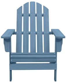 Cadeira Adirondack para jardim abeto maciço azul
