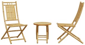3 pcs conjunto de bistrô em bambu