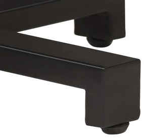 Mesa bistrô redonda Ø80x75 cm madeira de mangueira áspera