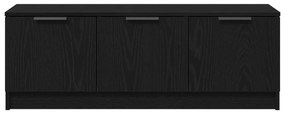 Armário para TV vidaXL Preto Carvalho 102x35x36,5 cm Madeira Engineere