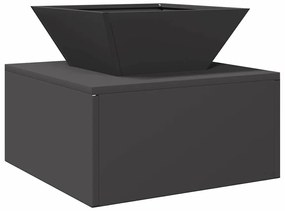 Fire Pit Preto 50 x 50 x 40 cm Aço