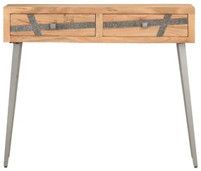 Mesa consola 90x30x75 cm madeira de acácia maciça