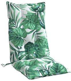 Almofadões p/ cadeira encosto alto 6 pcs tecido oxford folhas