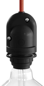 EIVA the first outdoor E27 IP65 re-wirable lamp holder - Preto