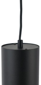 Candeeiro suspenso moderno preto para sistema de calha monofásico GU10 70mm - Iconic Holt Moderno