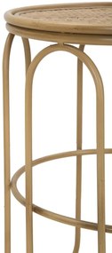 MESA DE APOIO SAMUI Ø 40X55 CM COR NATURAL