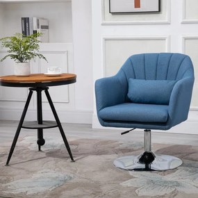 Cadeira Giratória Dolphin – Azul – Design Nórdico