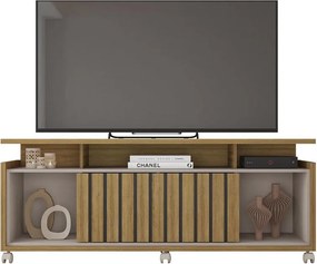 Móvel TV OASIS, cor de mel e cacau, 160 cms.