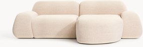 Sofá de canto modular em bouclé Wolke (3 lugares)