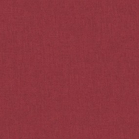 Cama de bebé com colchão tecido de linho vermelho
