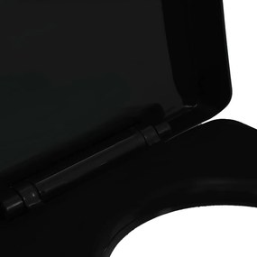 Tampo de sanita fecho suave com design remoção rápida preto