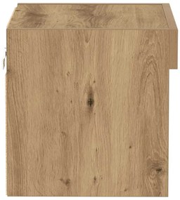 Armários de parede vidaXL com luzes LED 2 pcs Carvalho artesanal 40x30