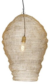 Candeeiro de suspensão oriental dourado 70 cm - Nidum