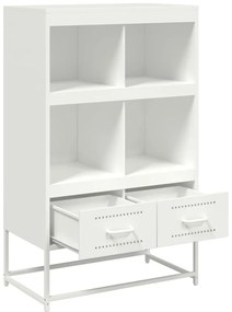Móvel alto 68x39x111,5 cm aço branco