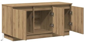 Gabinete de TV Carvalho Artesanal 100x38x49 cm Madeira Engenheirada