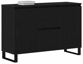Buffet vidaXL Carvalho Preto 104x35x70 cm Madeira Compensada