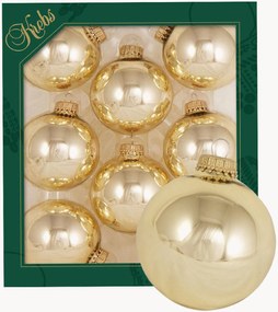 Bolas de Natal pintadas à mão Plain, conjunto de 8