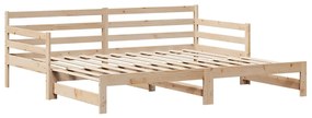 Sofá-cama com gavetão e gavetas sem colchão 90x200 cm