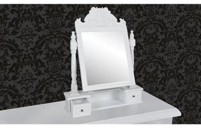 Mesa toucador de maquilhagem com espelho quadrado MDF