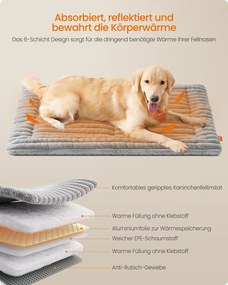 Manta para cães S 105 x 70 cm lavável na máquina Cinzento