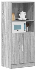 Armário cozinha 57x41,5x131,5 cm derivados madeira sonoma cinza