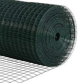 Cerca de Arame Soldado com 44 Postes em U Verde 0.4x100 m Aço