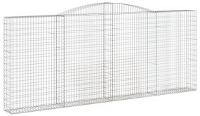 Cestos gabião arqueados 7pcs 400x30x160/180cm ferro galvanizado