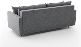 Sofá-cama de 3 lugares Eva – Cinzento – 210 cm x 82 cm x 90 cm