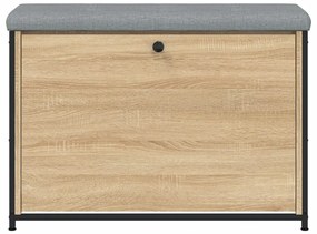 Banco sapateira c/ gaveta articulada 82x32x56cm carvalho sonoma