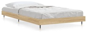 Estrutura de cama 90x200cm derivados de madeira carvalho sonoma