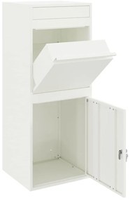 Caixa para entrega de pacotes Branco 41 x 38 x 103 cm Aço