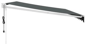 Toldo retrátil automático 4x3 m antracite