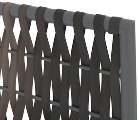 5 pcs conjunto de jantar p/ jardim c/ almofadões vime PE e aço