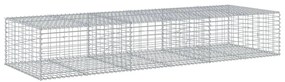 Cesto gabião com cobertura 300x100x50 cm ferro galvanizado