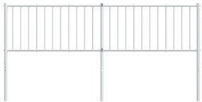 Cabeceira de cama 180 cm metal branco